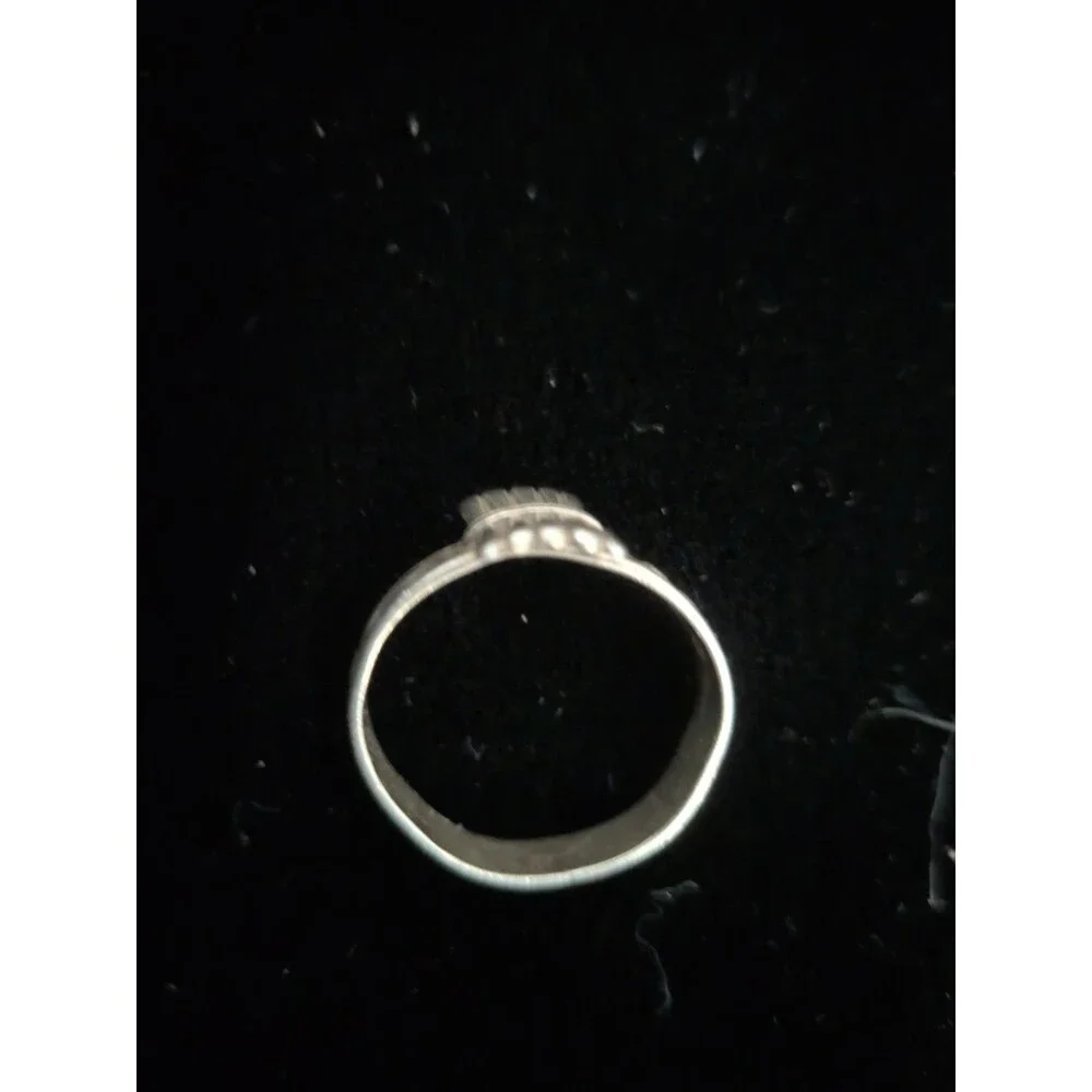 Antique Clark & Coombs Camp Fire Girls Sterling Silver Ring Size XS, No Adjust